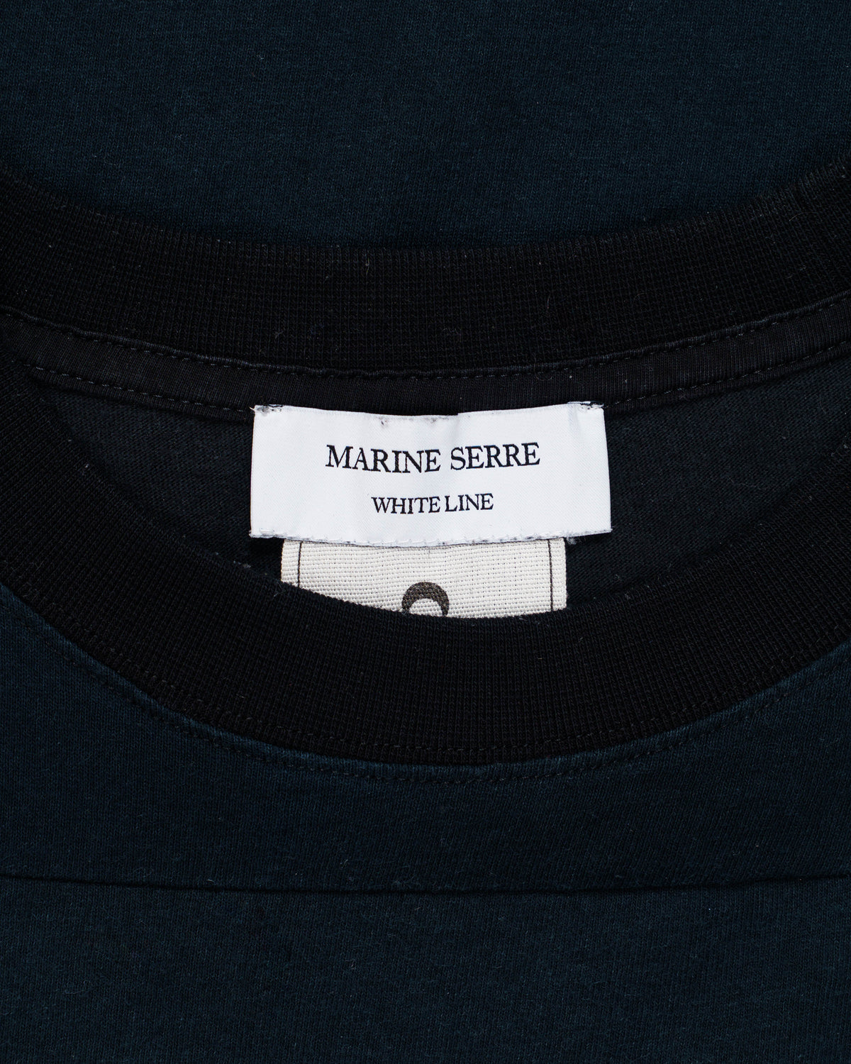 Marine Serre Regenerated Graphic Patchwork T-Shirt Black