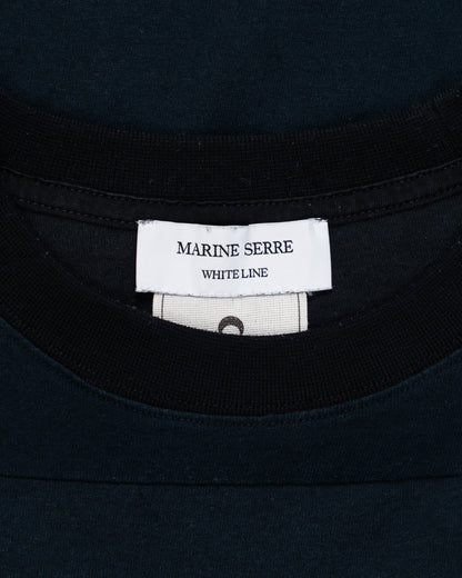 Marine Serre Regenerated Graphic Patchwork T-Shirt Black