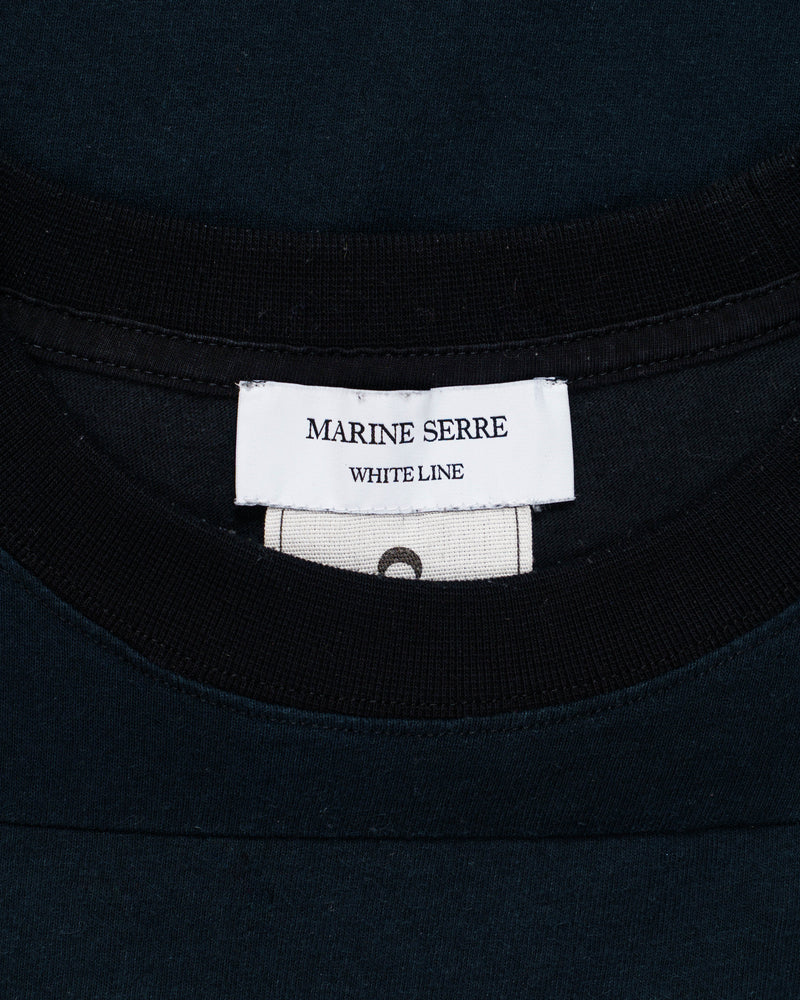 Marine Serre Regenerated Graphic Patchwork T-Shirt Black thumbnail