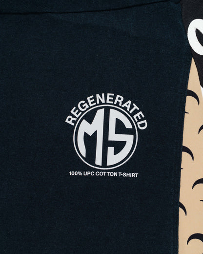 Marine Serre Regenerated Graphic Patchwork T-Shirt Black