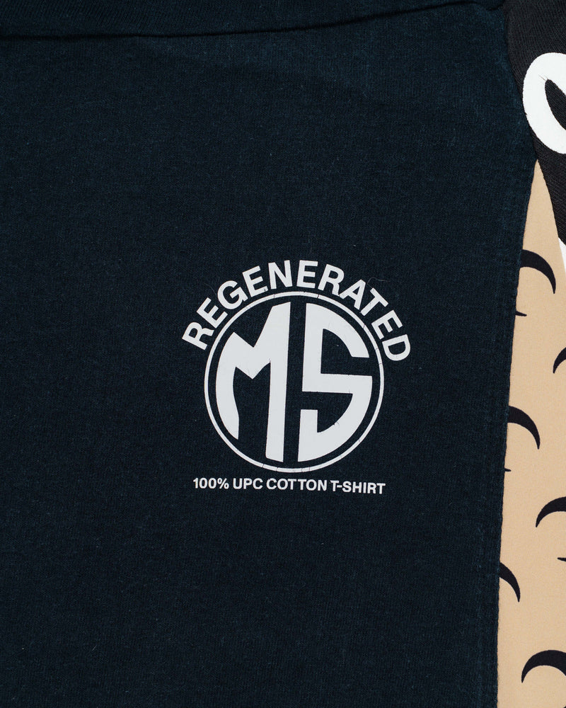 Marine Serre Regenerated Graphic Patchwork T-Shirt Black thumbnail