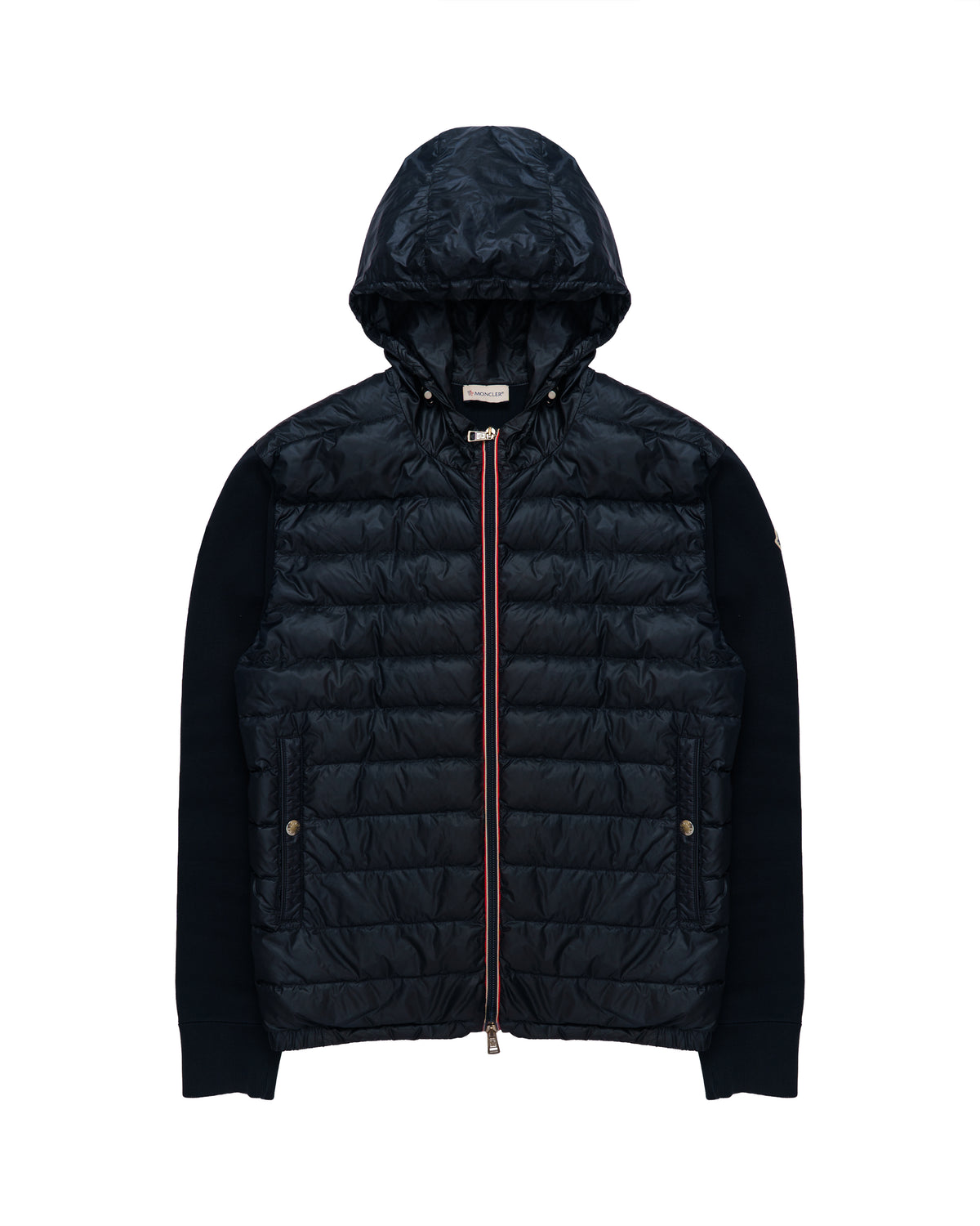 Moncler Hooded Hybrid Zip Cardigan