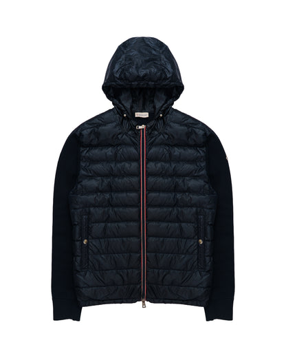 Moncler Hooded Hybrid Zip Cardigan