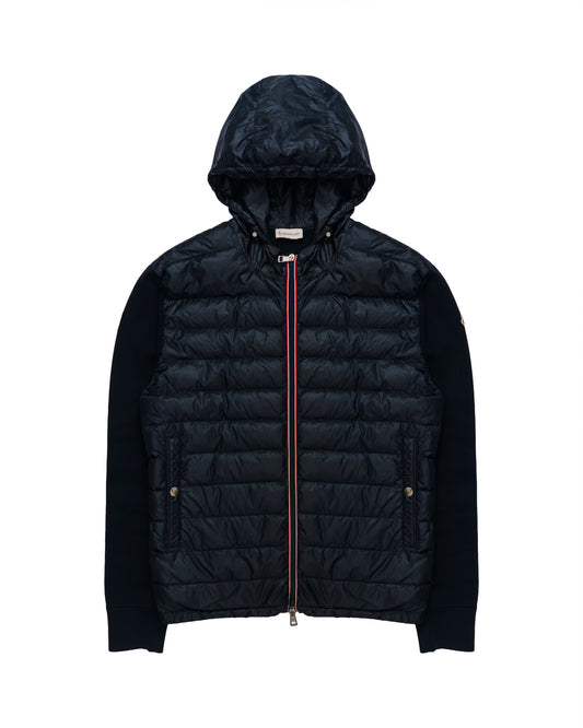 Moncler Hooded Hybrid Zip Cardigan