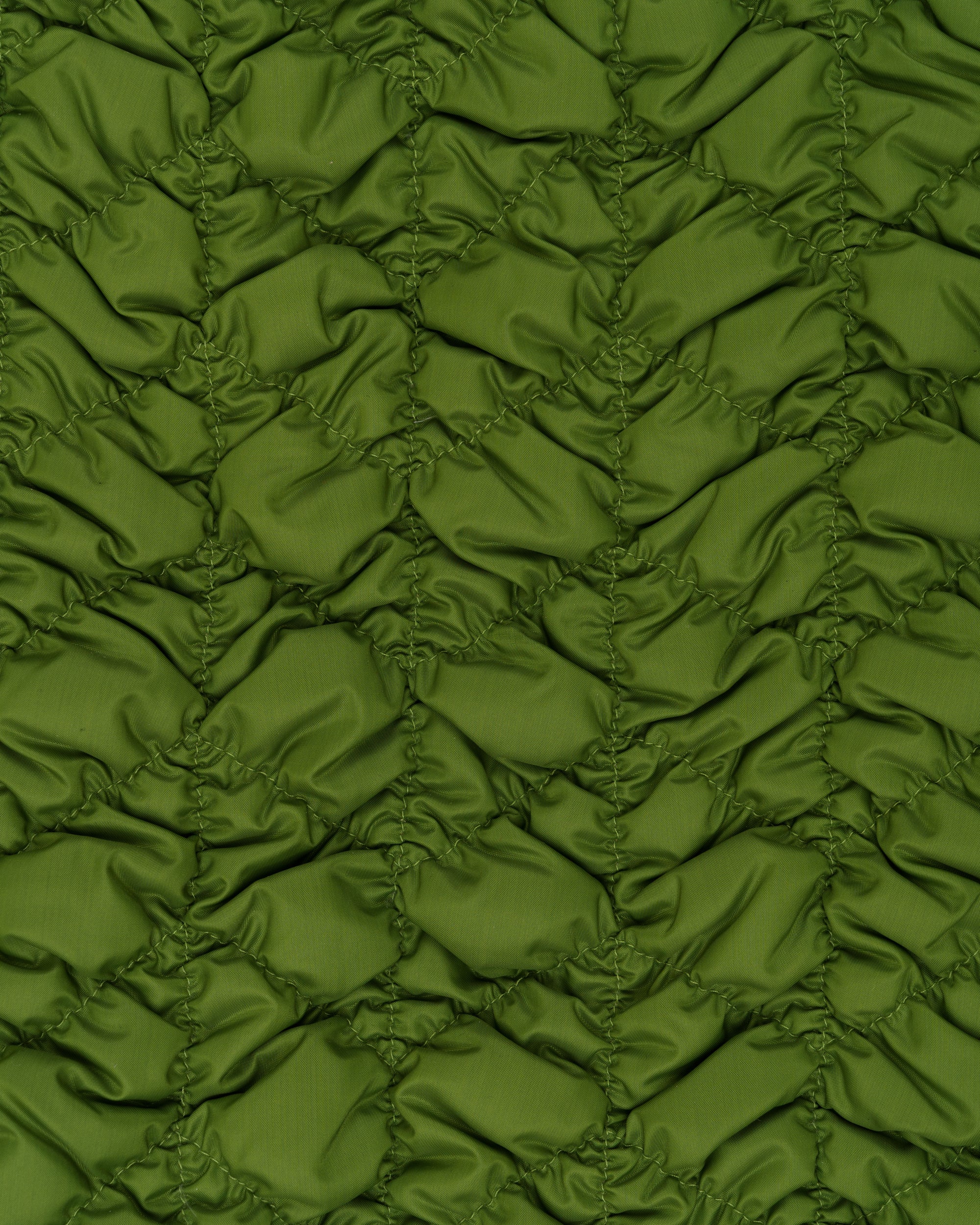 Moncler quilted nylon neon green mini skirt