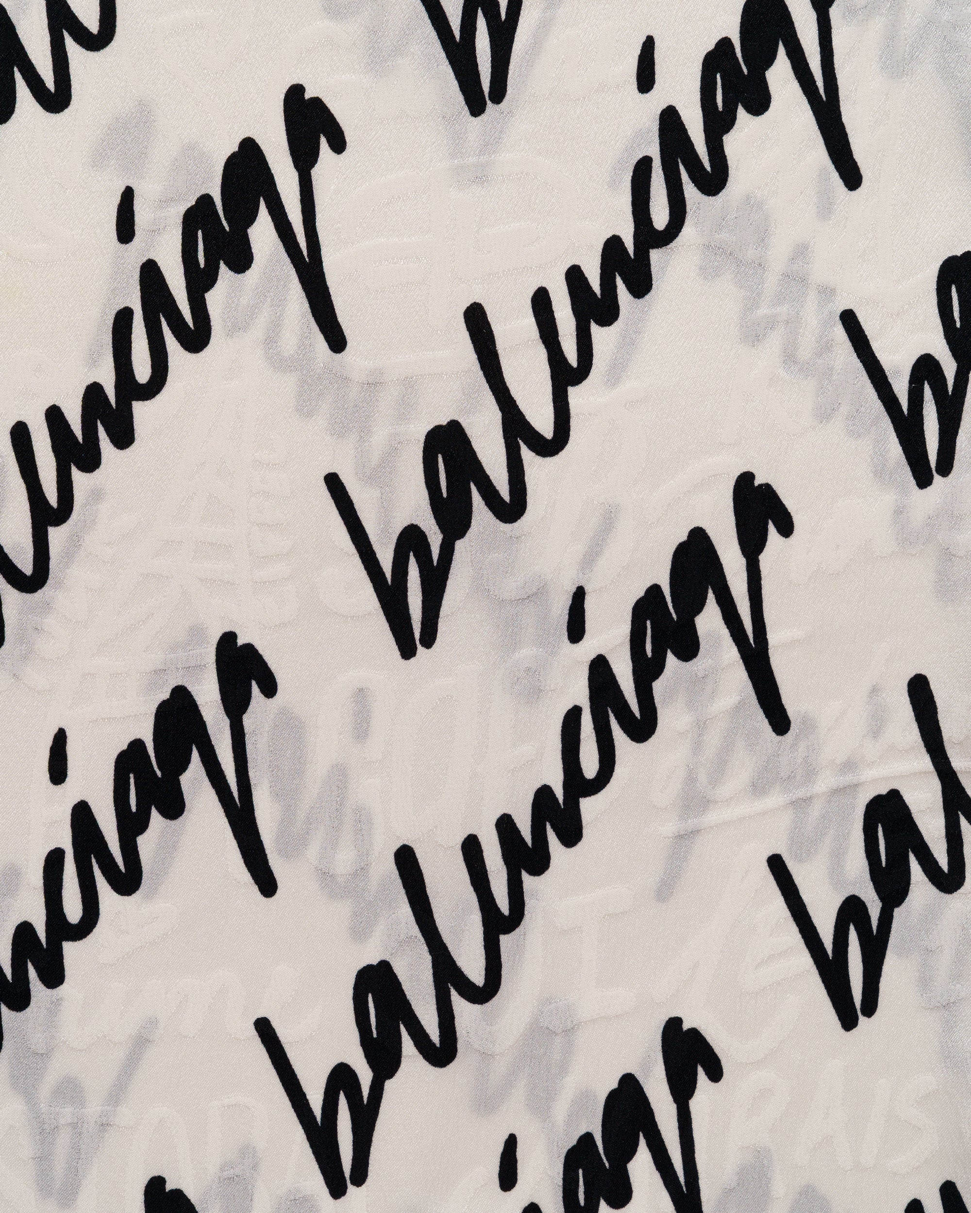 Balenciaga logo jacquard satin trousers