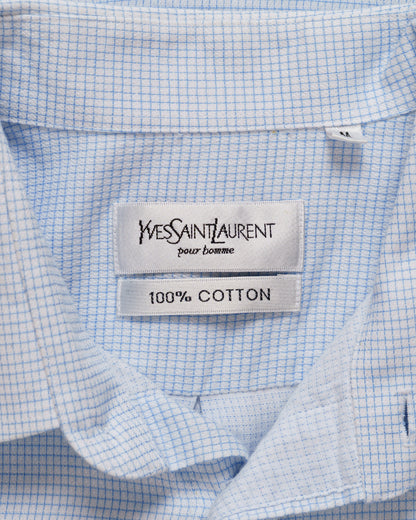 YSL pour homme checked shirt