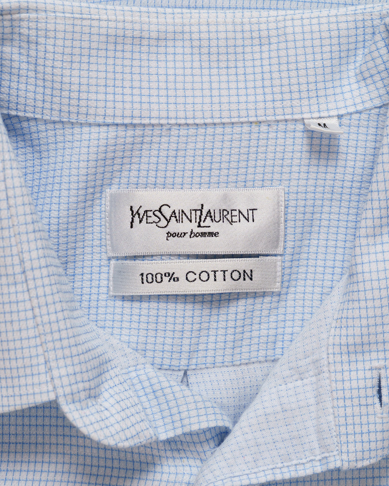YSL pour homme checked shirt thumbnail