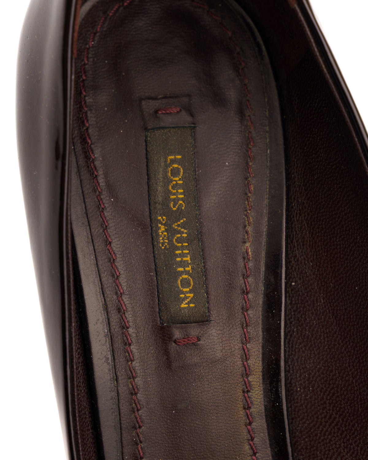 Louis Vuitton Oh Really! Padlock Pumps Burgundy