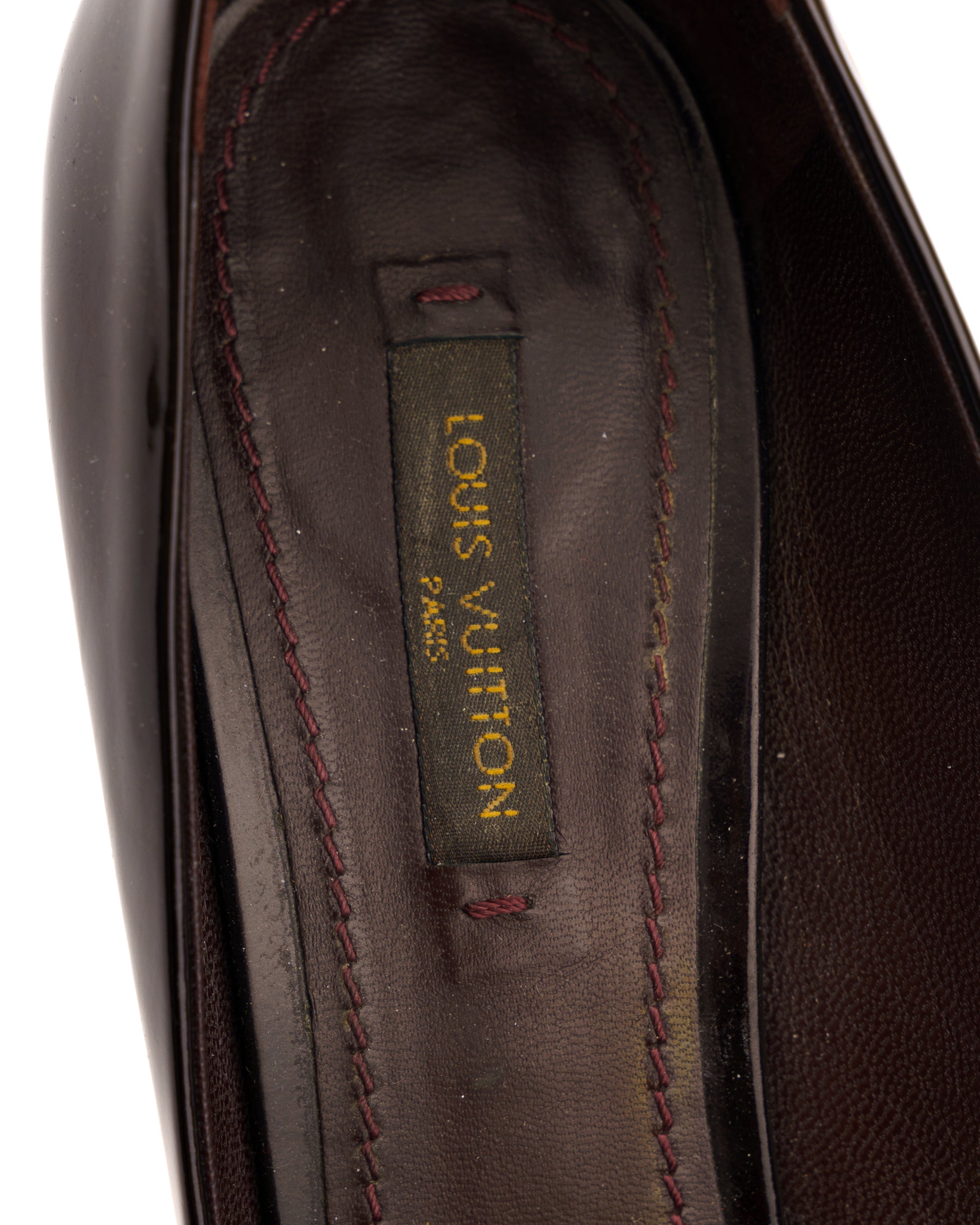 Louis Vuitton Oh Really! Padlock Pumps Burgundy