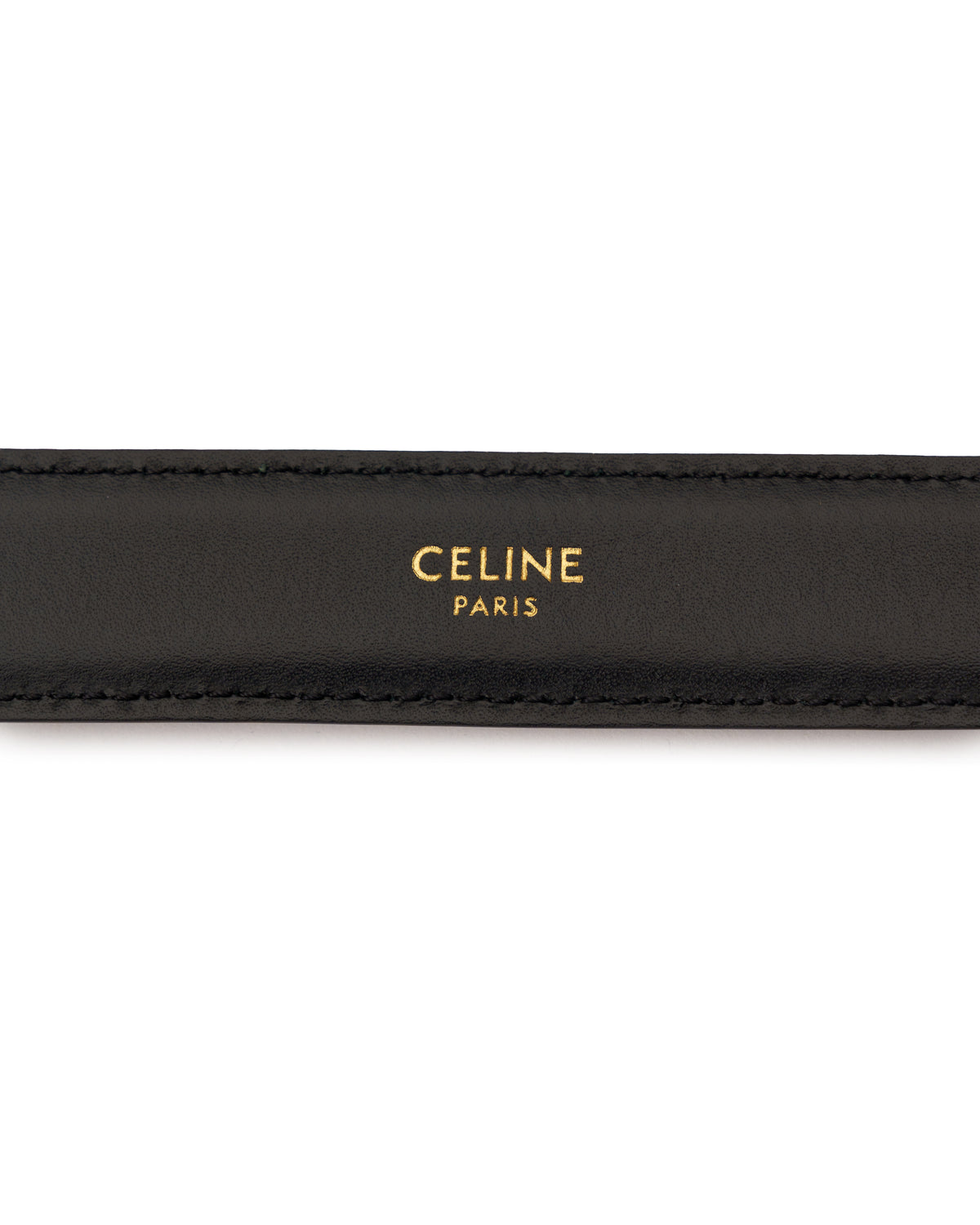 Celine Triomphe Belt Black