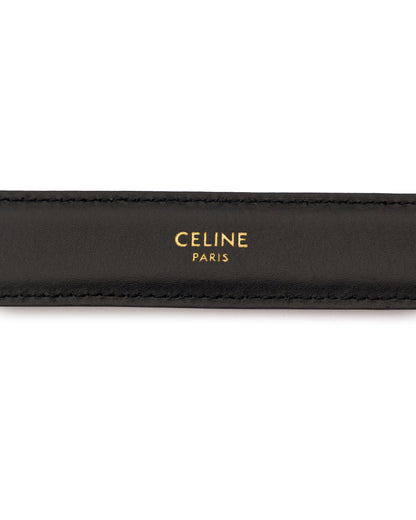 Celine Triomphe Belt Black