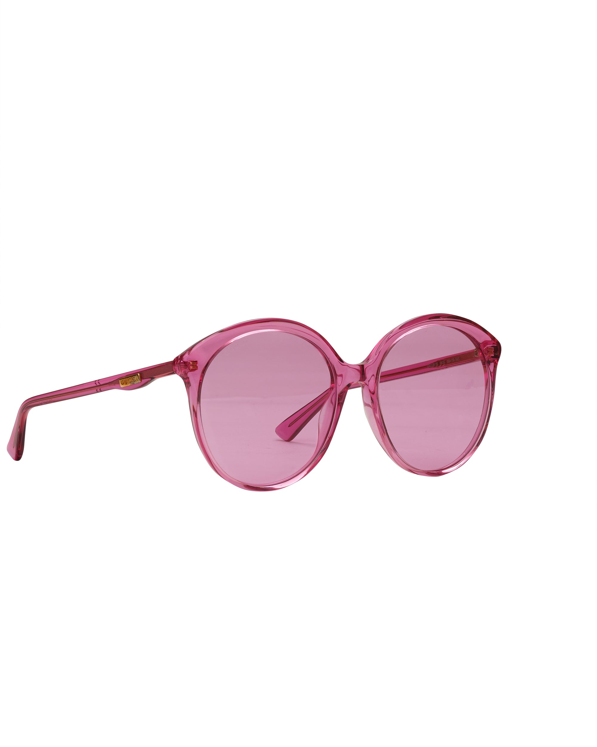 Gucci oversized round sunglasses, pink