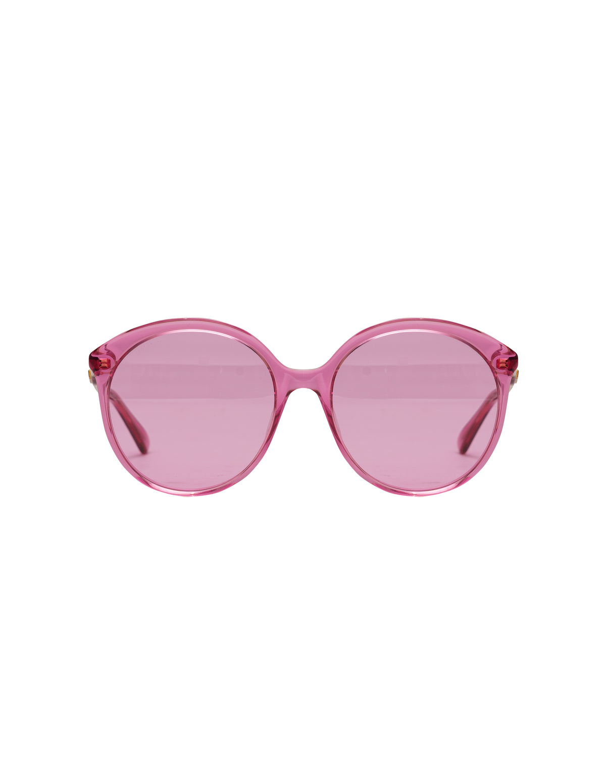 Gucci oversized round sunglasses, pink