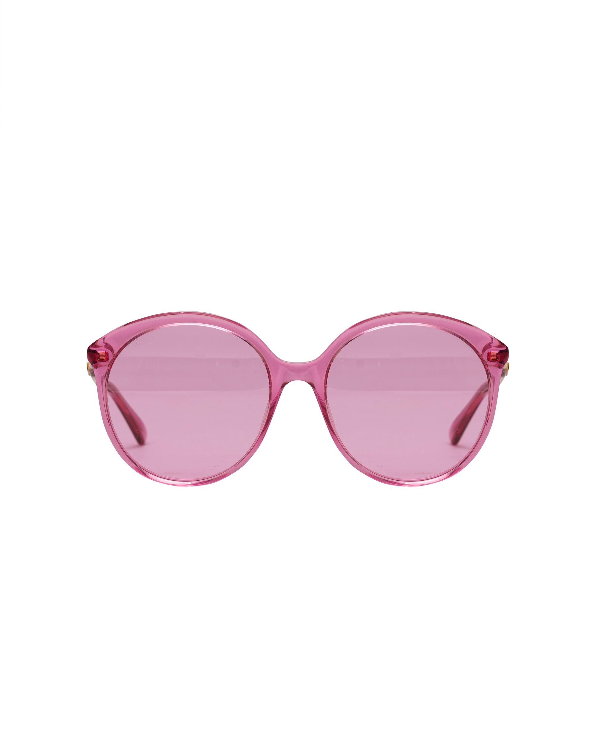Gucci oversized round sunglasses, pink