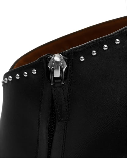 Givenchy Elegant Studded Ankle Boots black leather