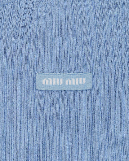 Miu Miu ribbed knit cropped cardigan