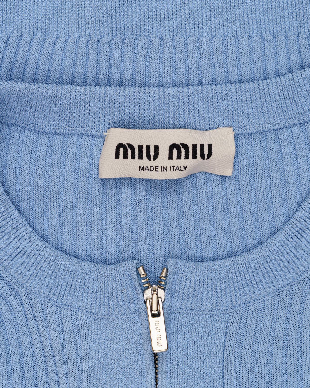 Miu Miu ribbed knit cropped cardigan