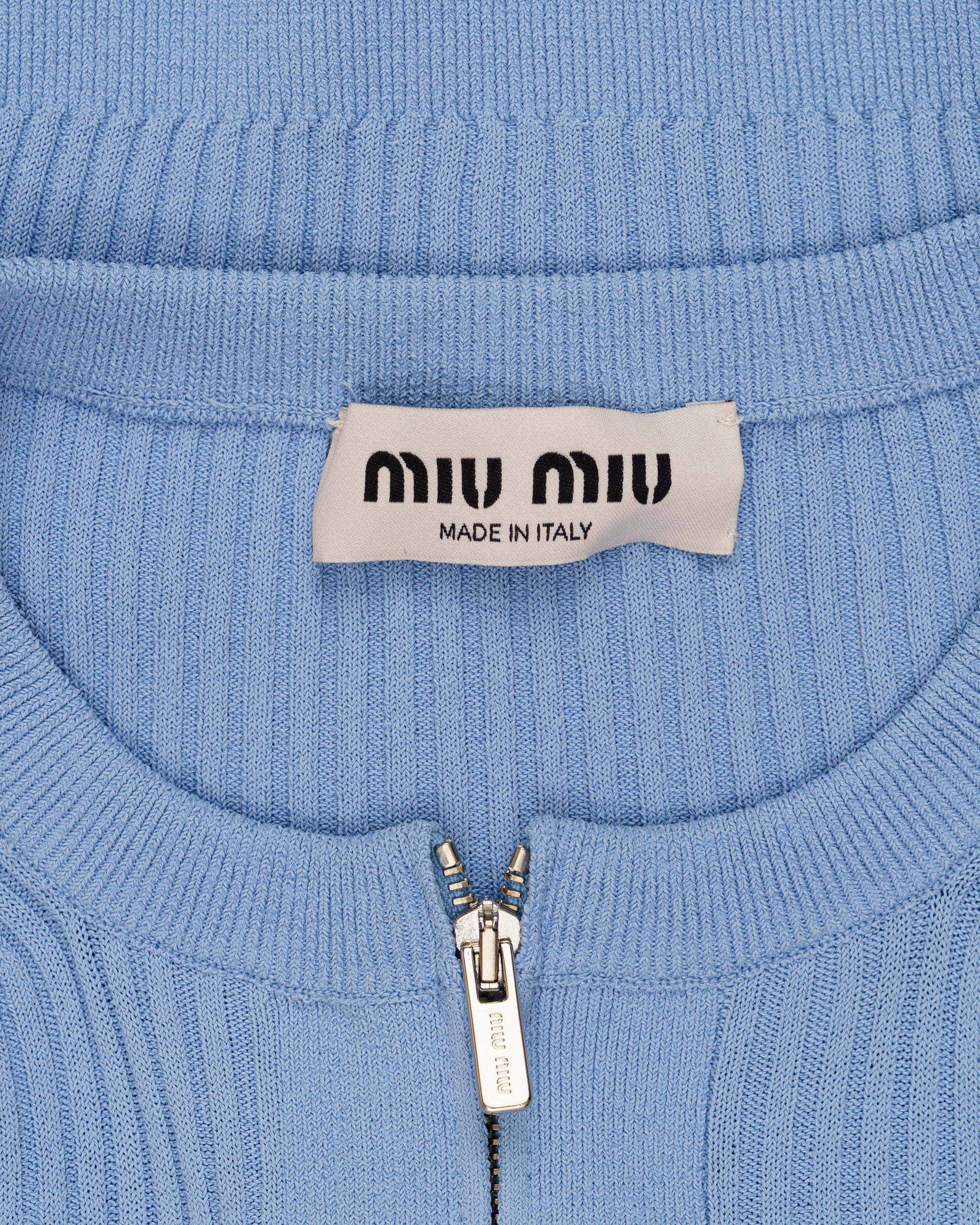 Miu Miu ribbed knit cropped cardigan