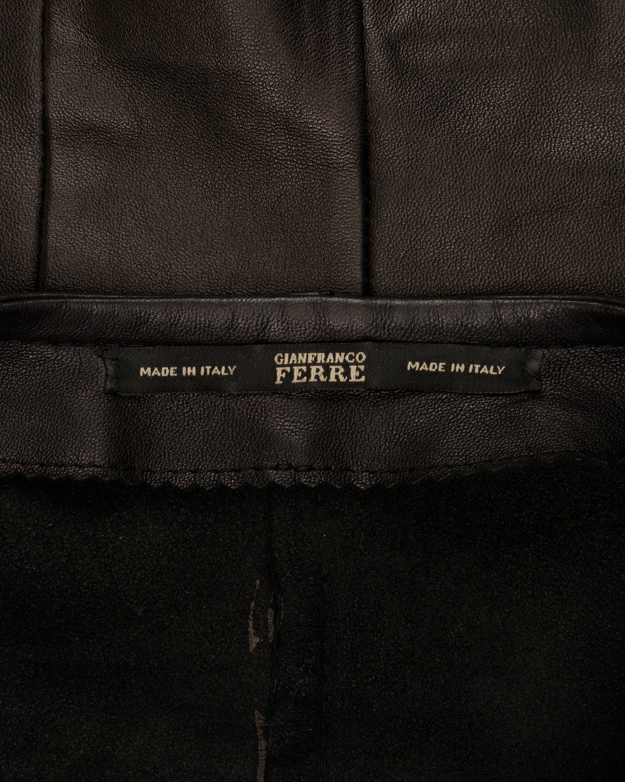 Gianfranco ferre  leather jacket