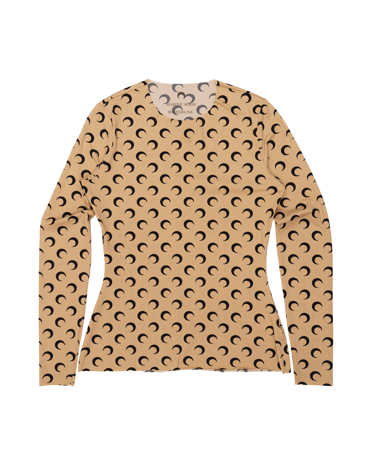 Marine Serre Moon Print Top Beige