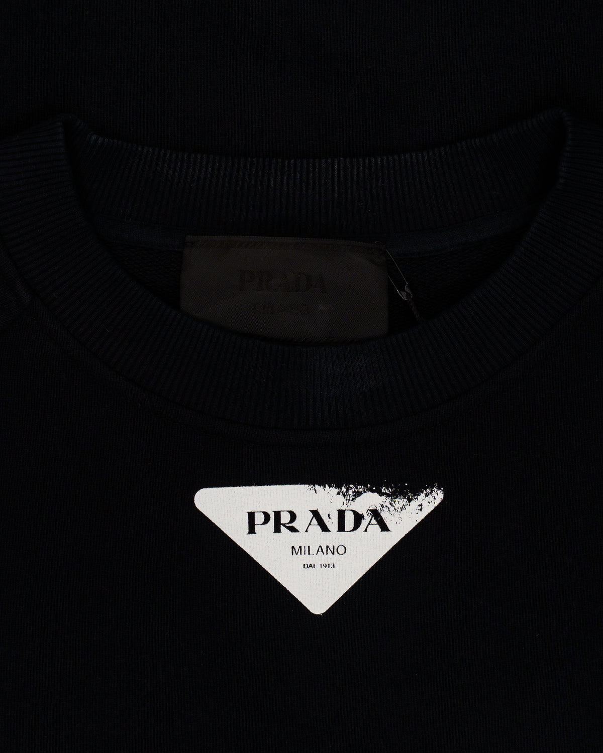 Prada Sealife Marine logo-printed crewneck sweatshirt