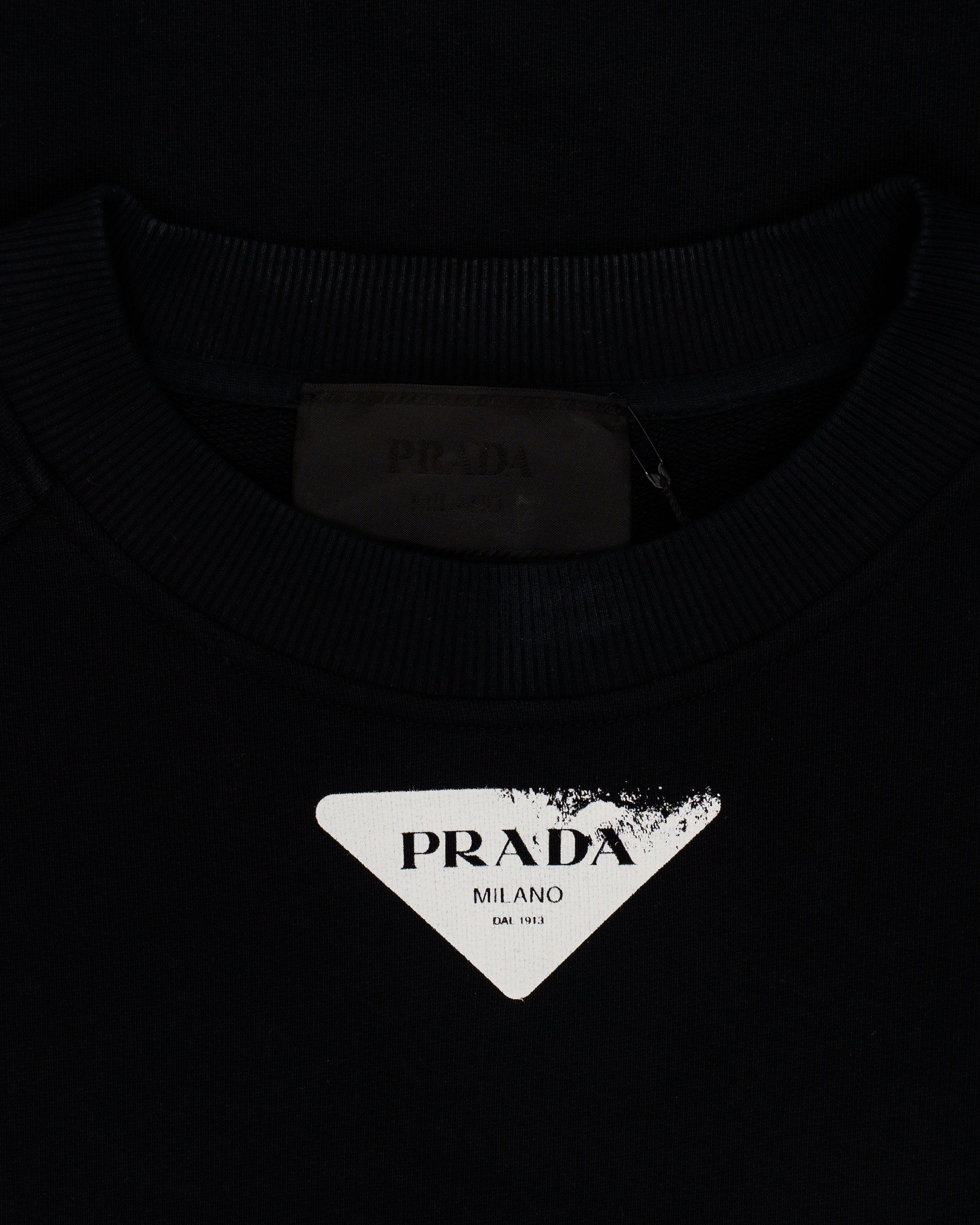 Prada Sealife Marine logo-printed crewneck sweatshirt