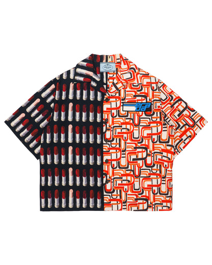 Prada Split Lipstick bowling shirt Prada