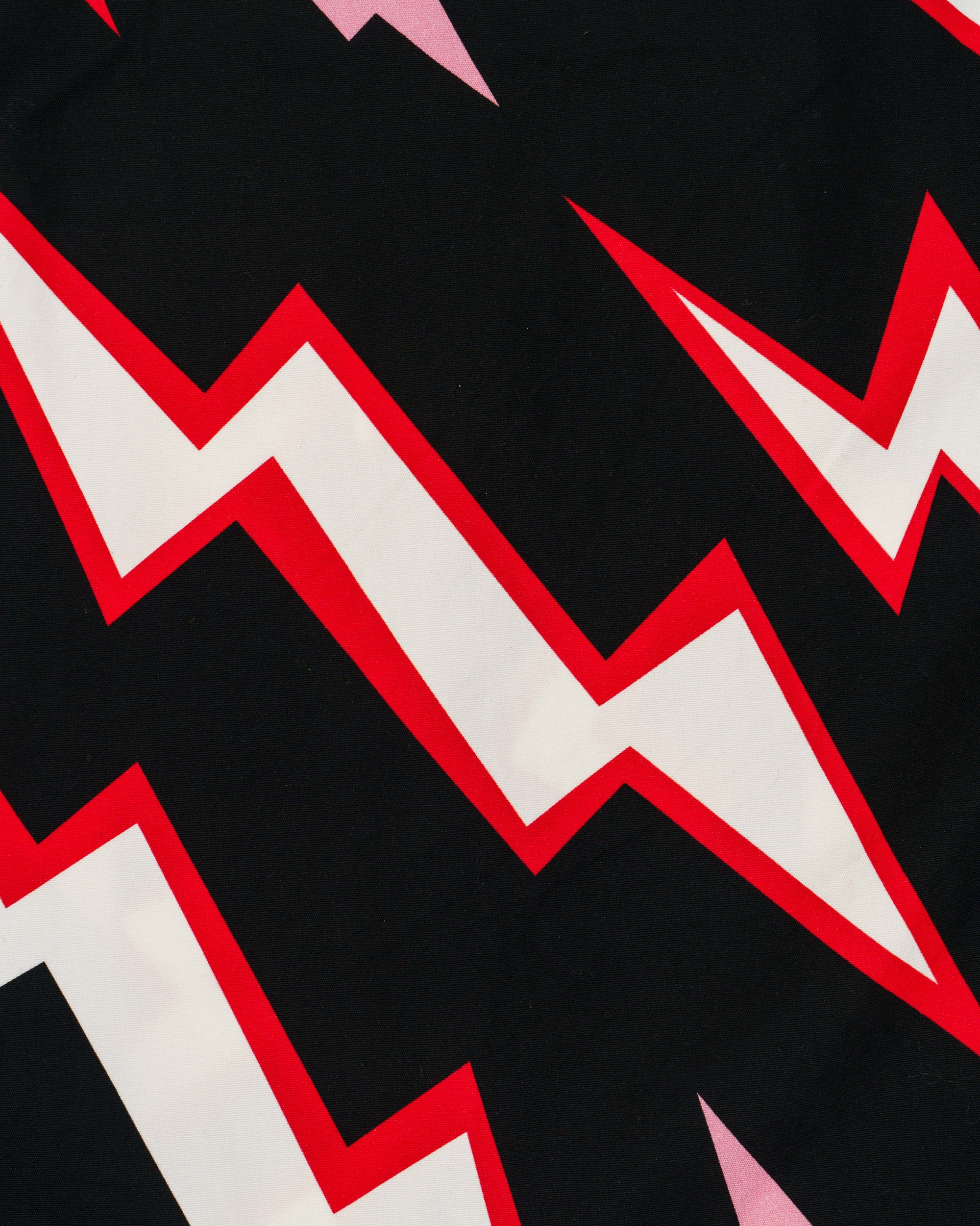 Prada Thunder Print bowling shirt