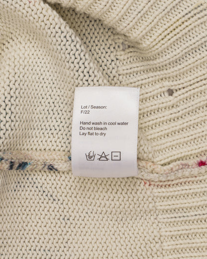 R13 Graffiti at Crosby btw Grand and Howard Distressed Knit Sweater F/W 2022