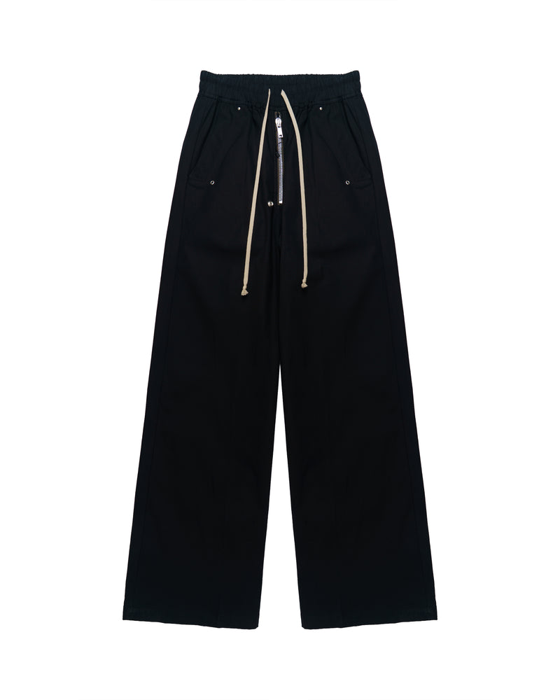 Rick Owens Wide Bela Wide-Leg  Drawstring Trousers thumbnail