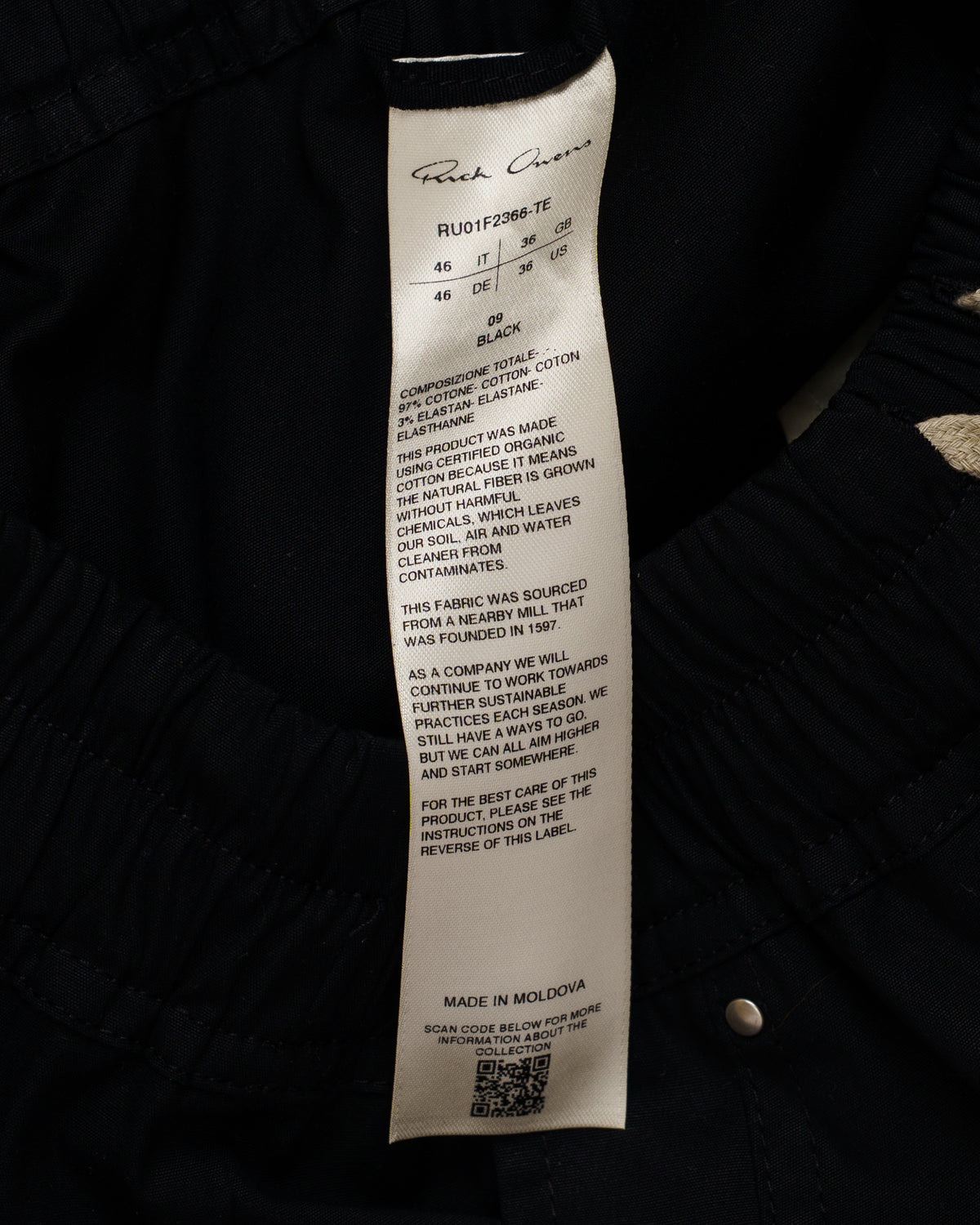 Rick Owens Wide Bela Wide-Leg  Drawstring Trousers