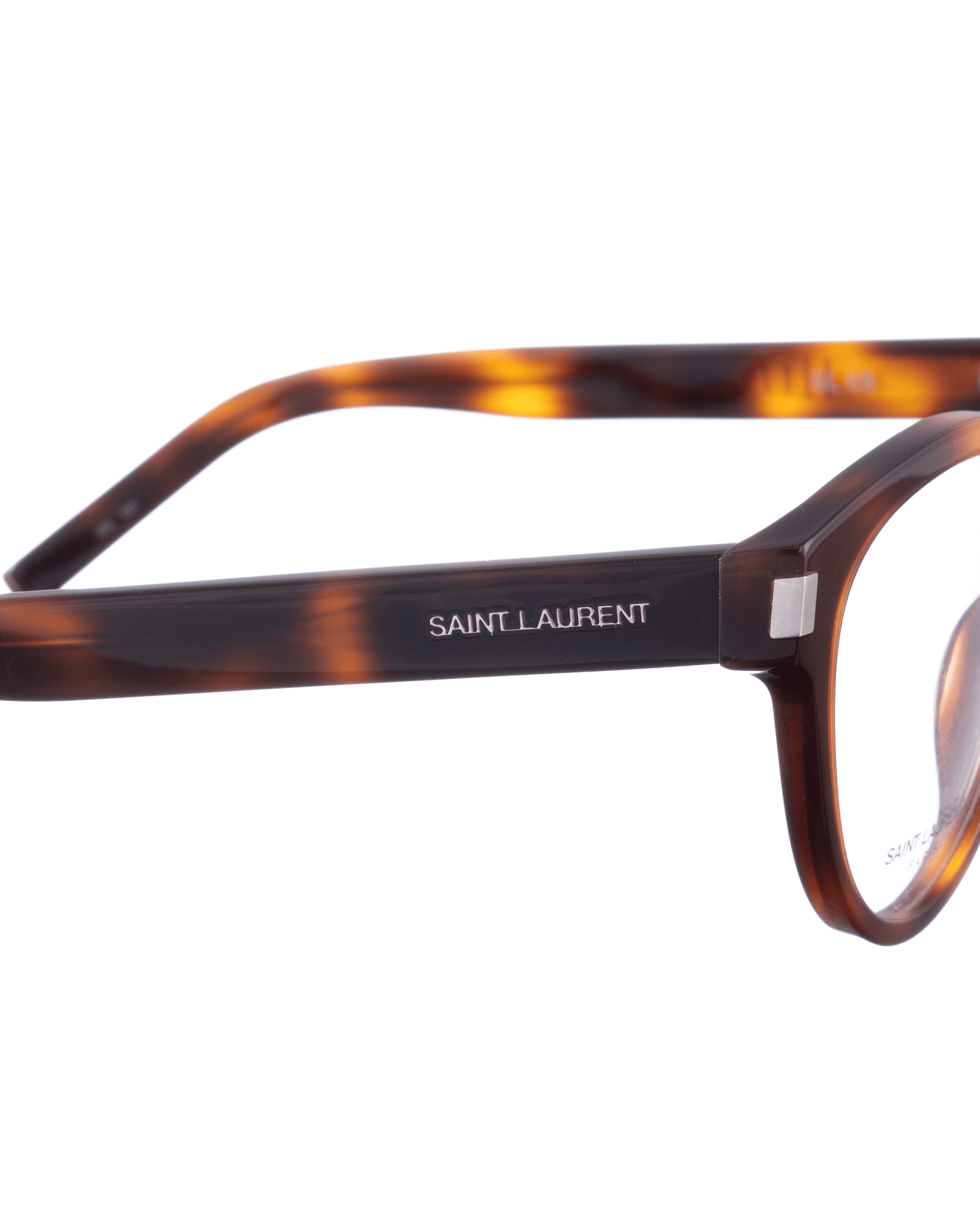 Saint Laurent 00s Havana Classic Oval Glasses