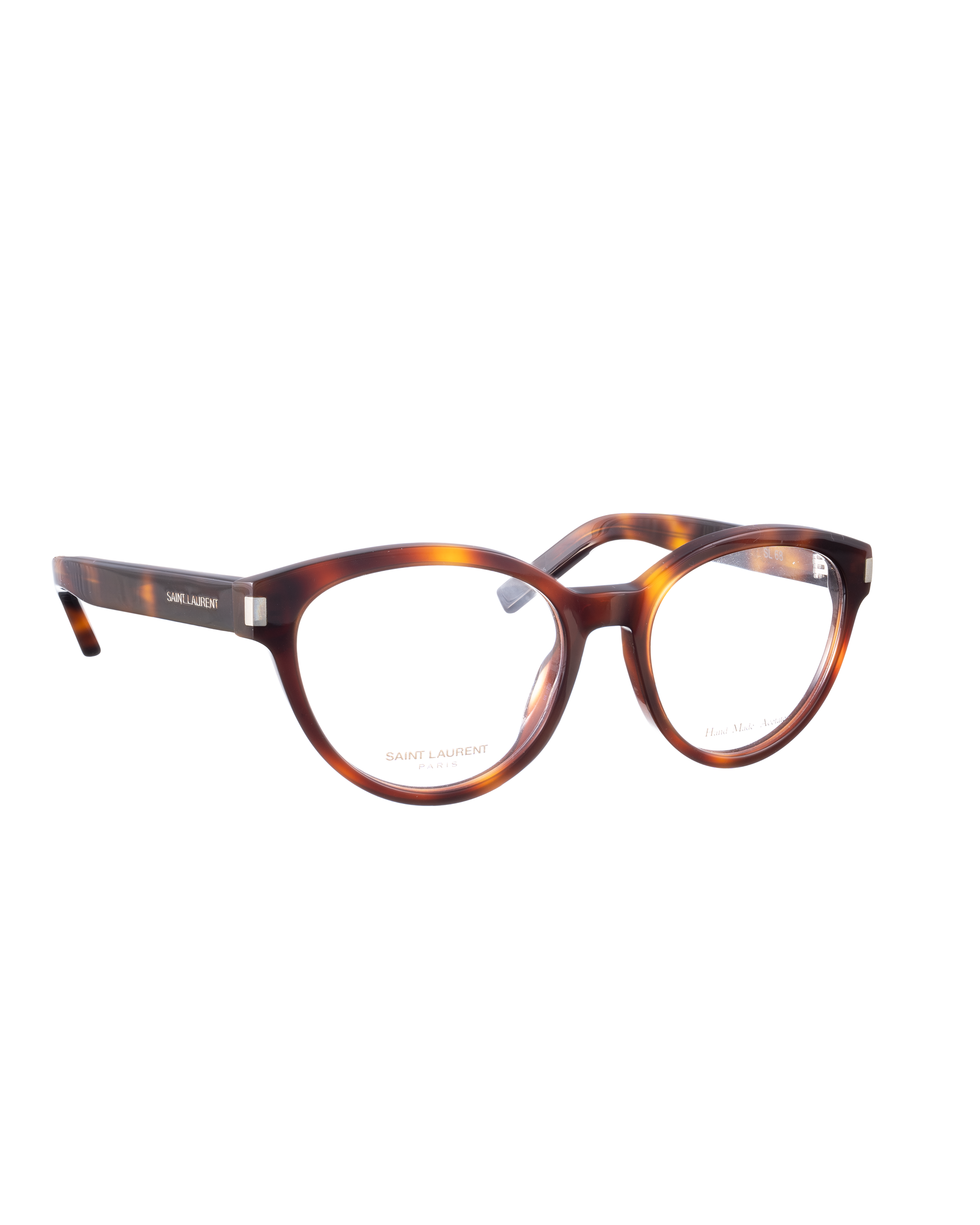 Saint Laurent 00s Havana Classic Oval Glasses Saint Laurent