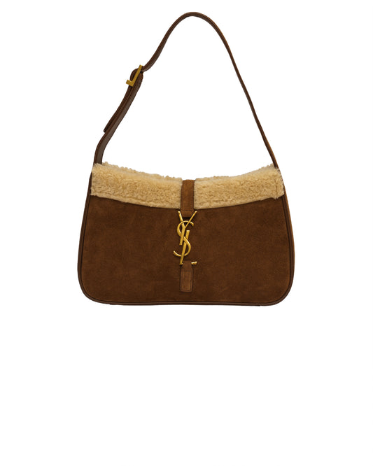 Saint Laurent Le 5 à 7 Bag in Suede and Shearling