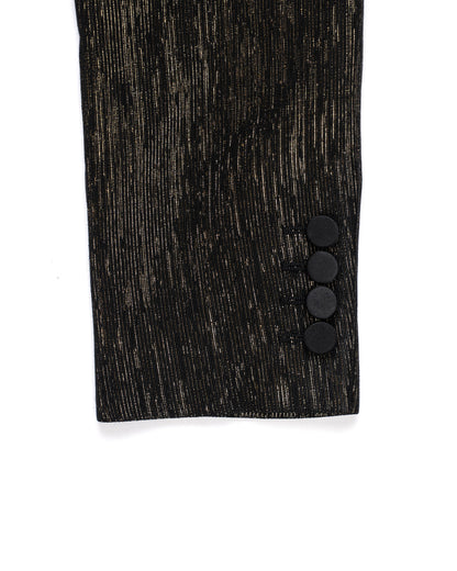 Saint Laurent Paris Metallic Lurex Tuxedo Blazer