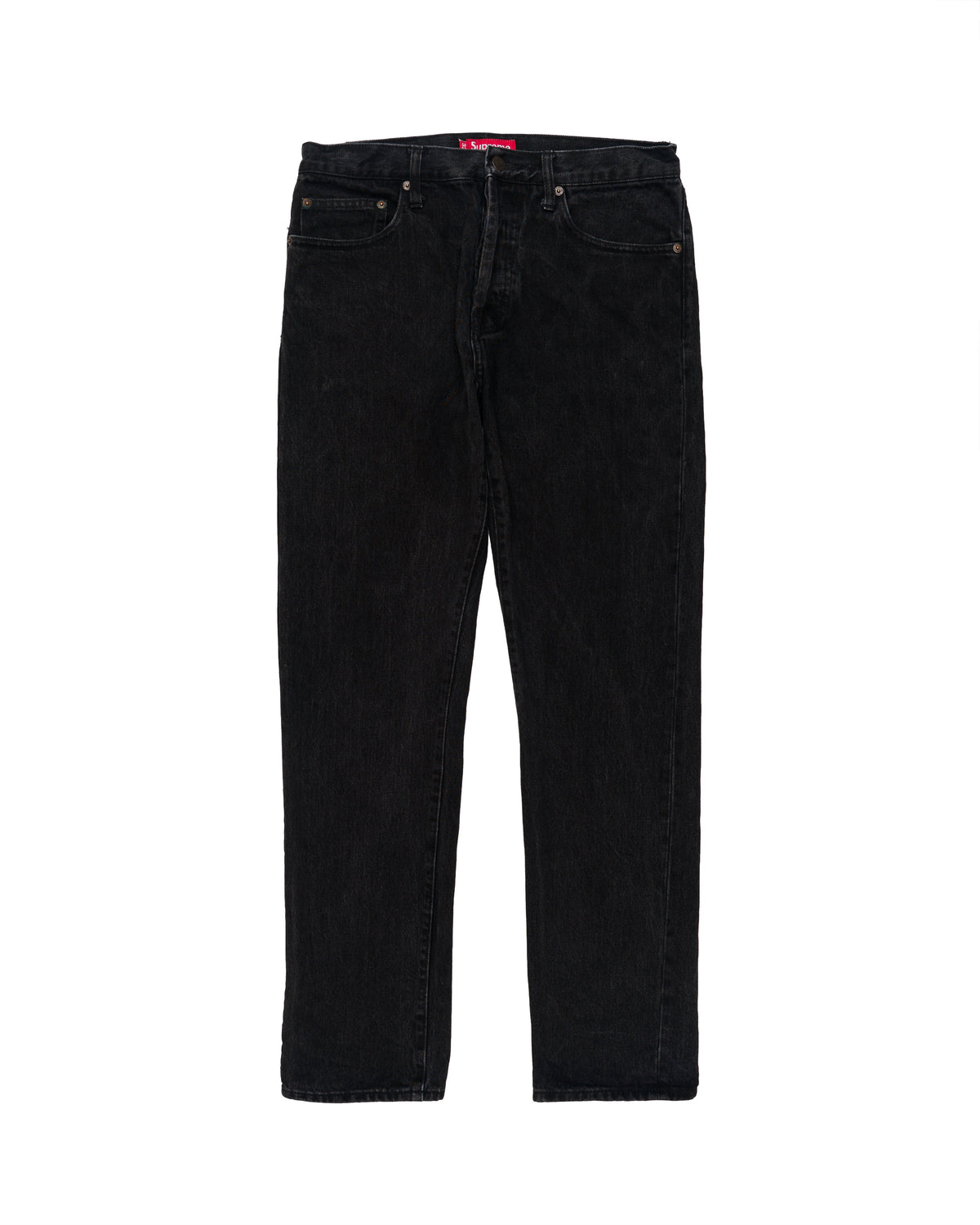 Supreme Slim Jeans Washed Black