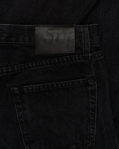 Supreme Slim Jeans Washed Black