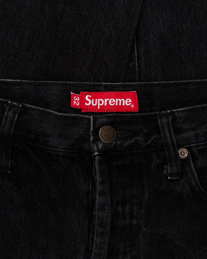 Supreme Slim Jeans Washed Black