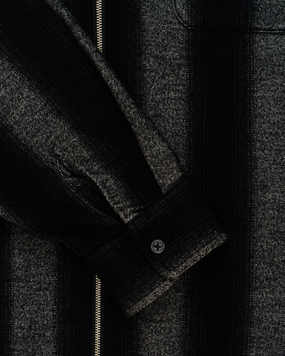 Supreme Stripe Flannel Zip Up Shirt