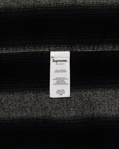 Supreme Stripe Flannel Zip Up Shirt