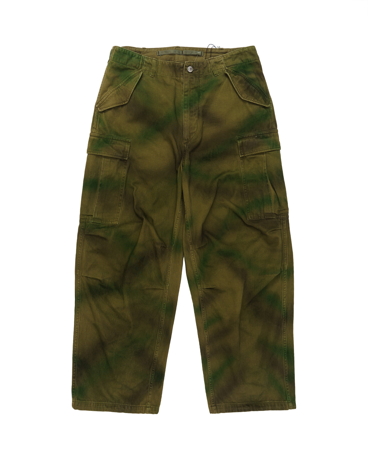 Supreme x A.Presse Washed Green Camo Cargo Pants