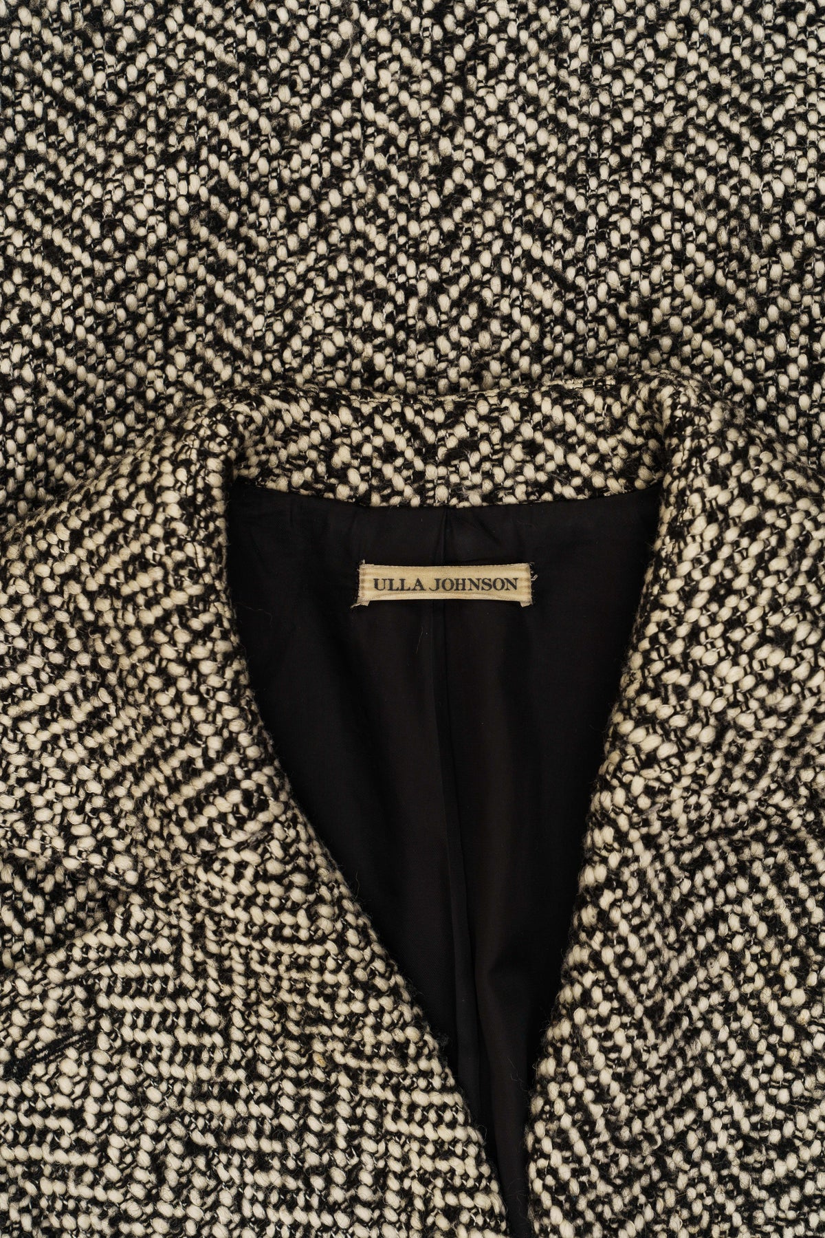 Ulla Johnson Herringbone Tweed Double-Breasted Coat