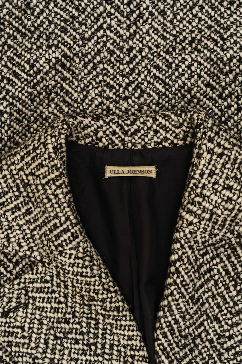Ulla Johnson Herringbone Tweed Double-Breasted Coat thumbnail