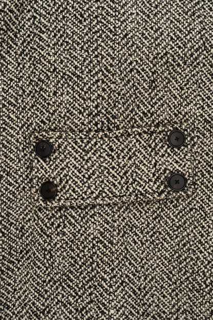 Ulla Johnson Herringbone Tweed Double-Breasted Coat