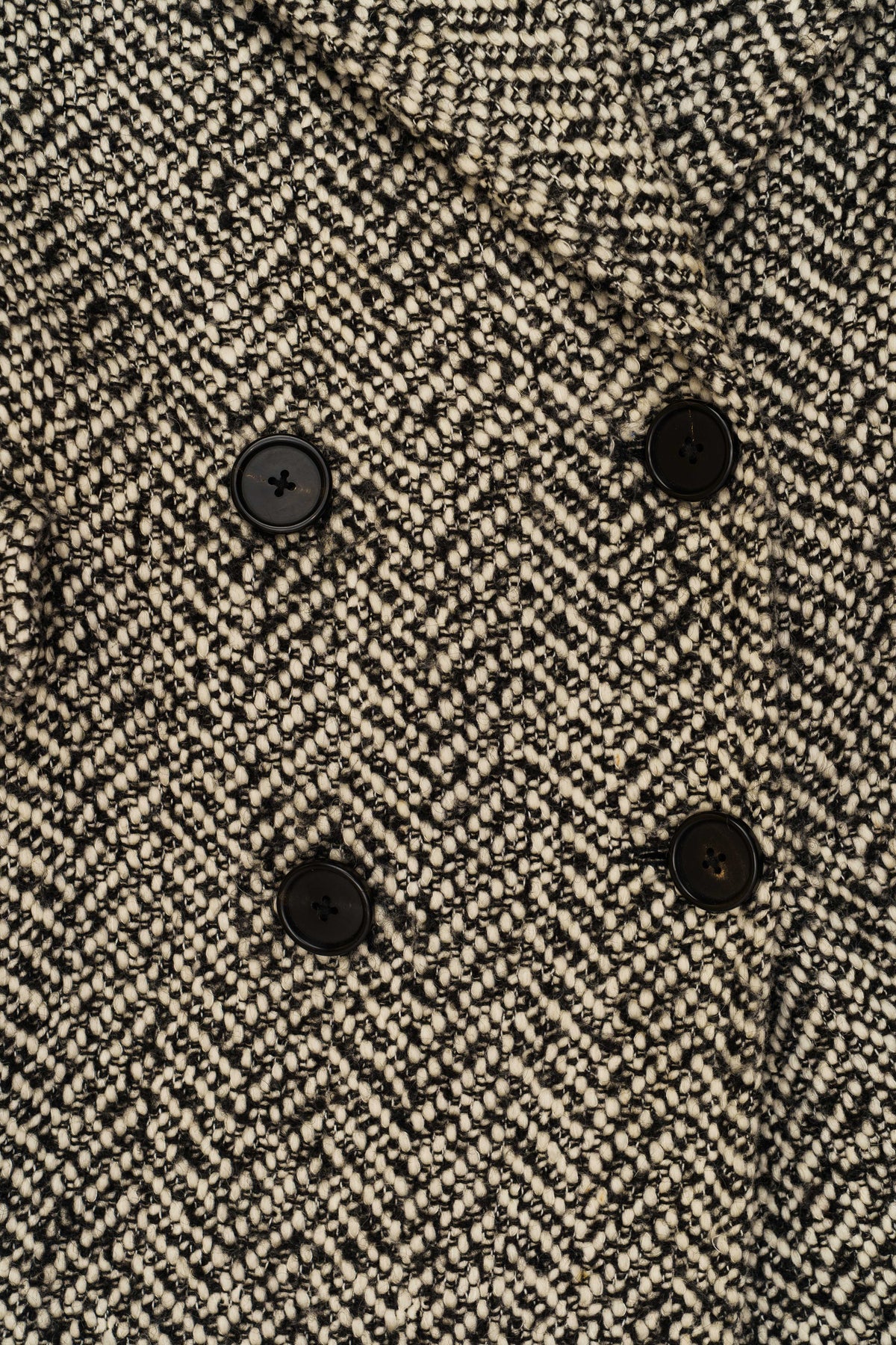 Ulla Johnson Herringbone Tweed Double-Breasted Coat