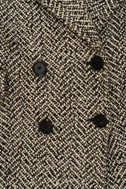 Ulla Johnson Herringbone Tweed Double-Breasted Coat