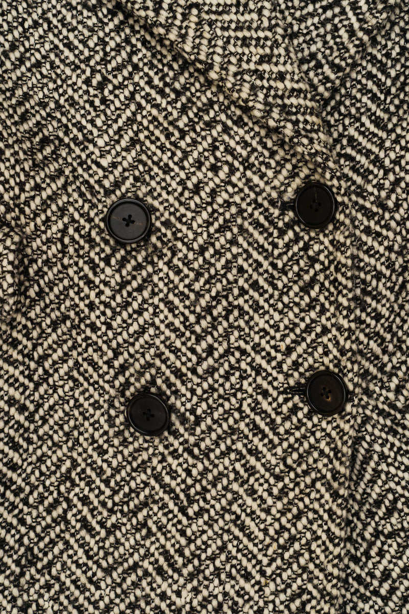 Ulla Johnson Herringbone Tweed Double-Breasted Coat thumbnail