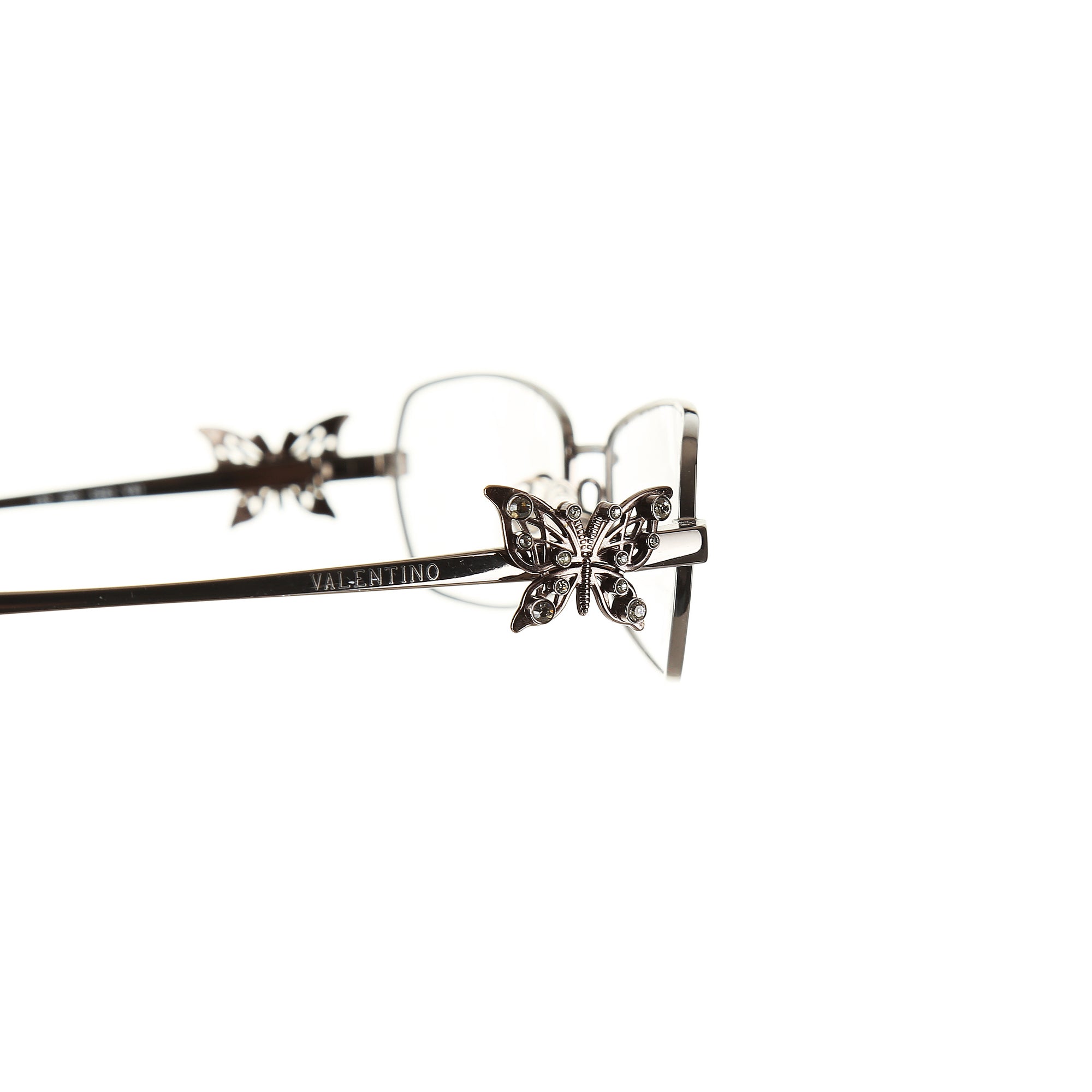 Valentino ’90s Crystal Butterfly Detail Glasses