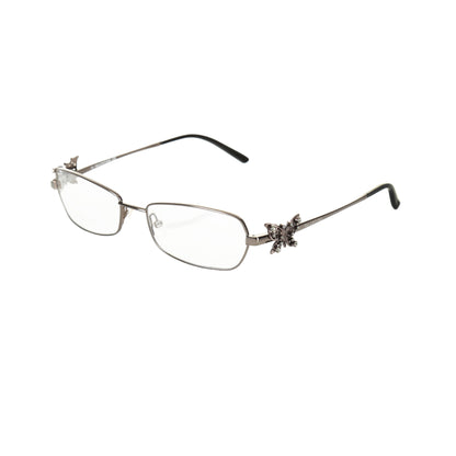 Valentino ’90s Crystal Butterfly Detail Glasses Valentino